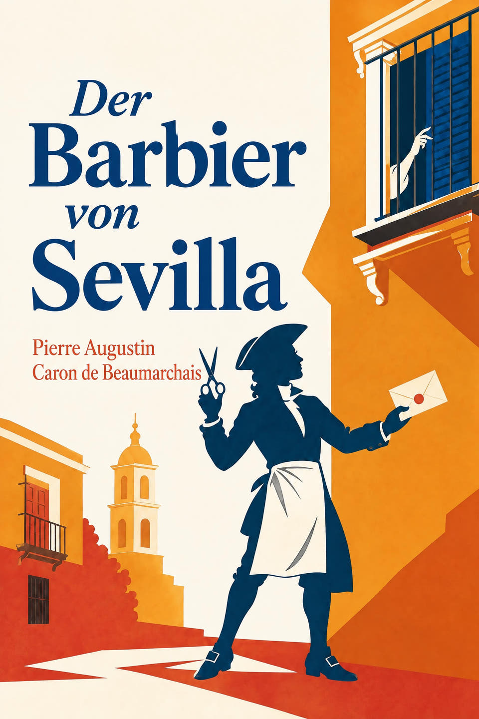 Der Barbier von Sevilla by Pierre Augustin Caron de Beaumarchais, the cover