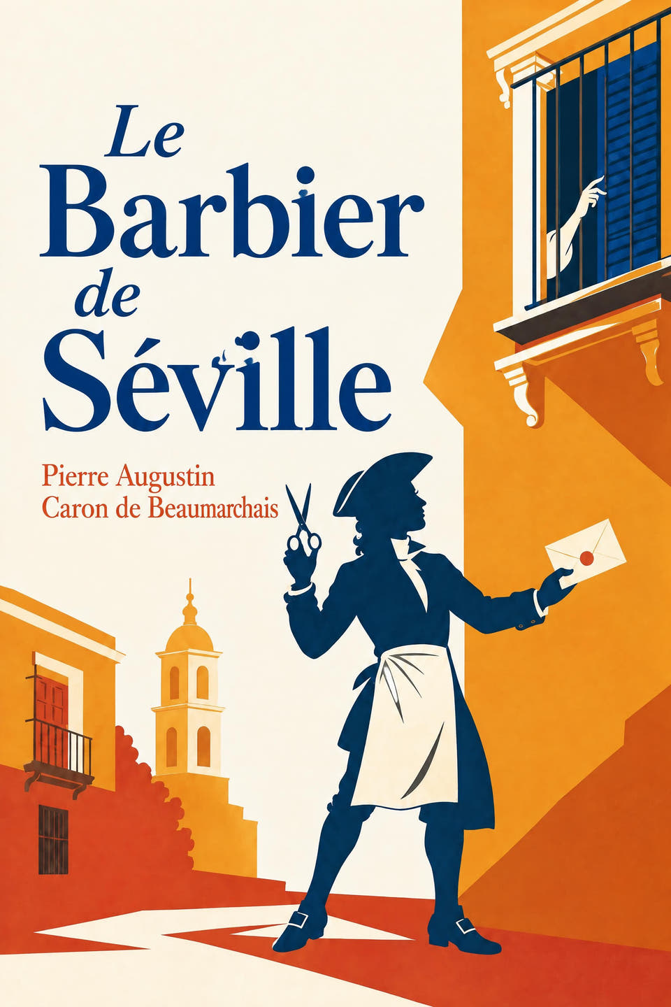Le Barbier de Séville by Pierre Augustin Caron de Beaumarchais, the cover