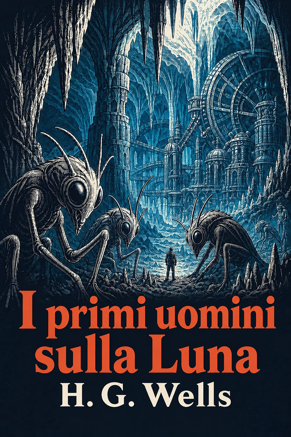 I primi uomini sulla Luna by H. G. Wells, the cover