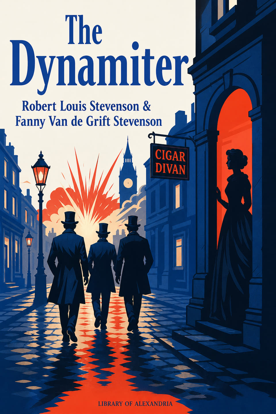 The Dynamiter by Robert Louis Stevenson; Fanny Van de Grift Stevenson, the cover