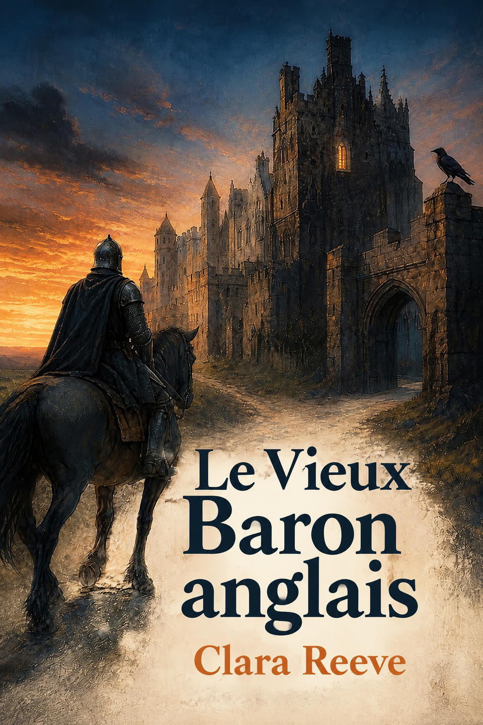 Le Vieux Baron anglais by Clara Reeve, the cover