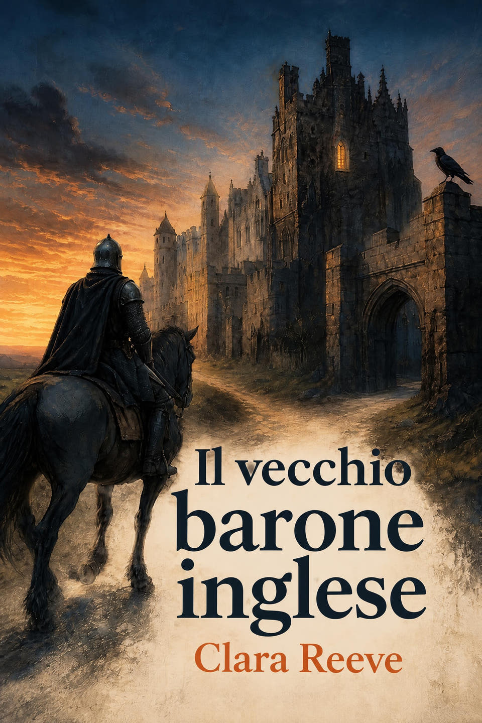 Il vecchio barone inglese by Clara Reeve, the cover