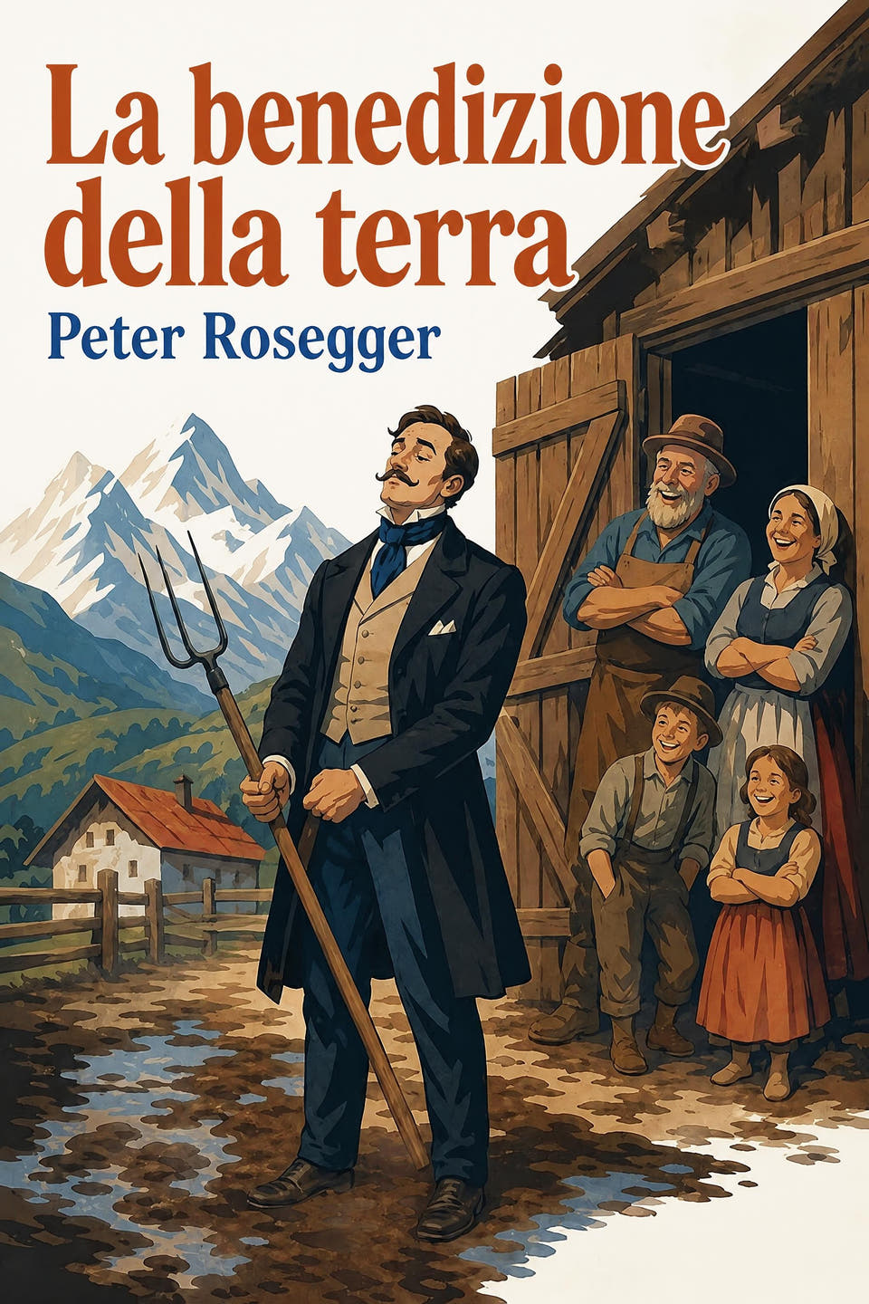 La benedizione della terra by Peter Rosegger, the cover