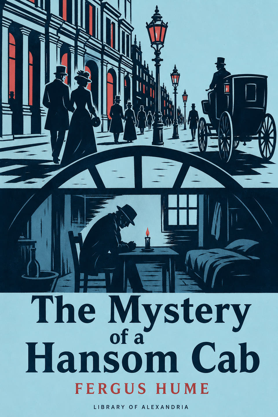 The Mystery of a Hansom Cab by Fergus Hume, the cover