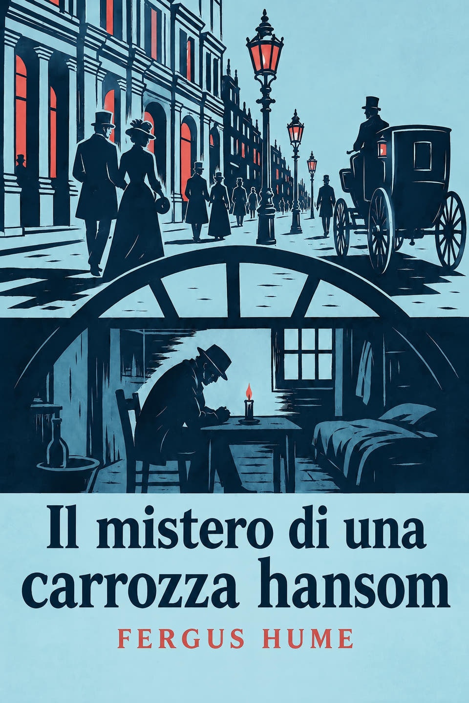 Il mistero di una carrozza hansom by Fergus Hume, the cover