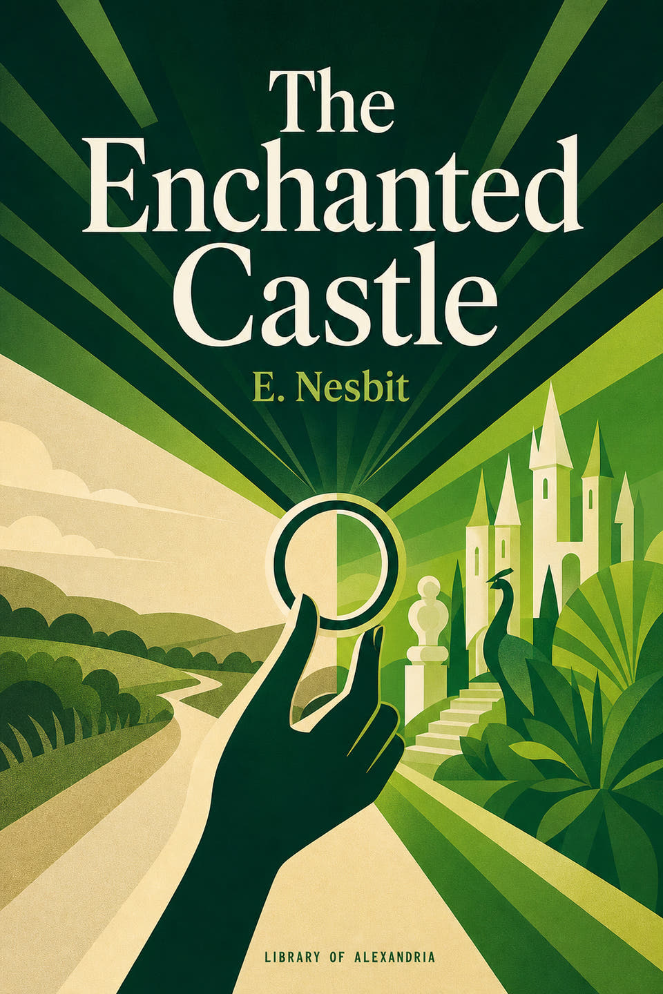 The Enchanted Castle by E. Nesbit, the cover