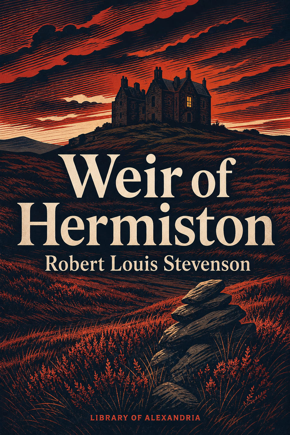 Weir of Hermiston by Robert Louis Stevenson, the cover