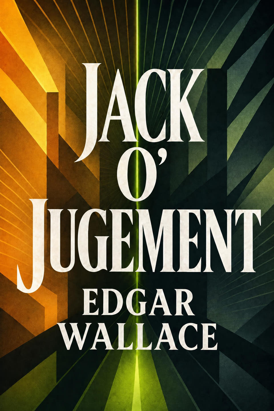Jack O' Jugement by Edgar Wallace, the cover