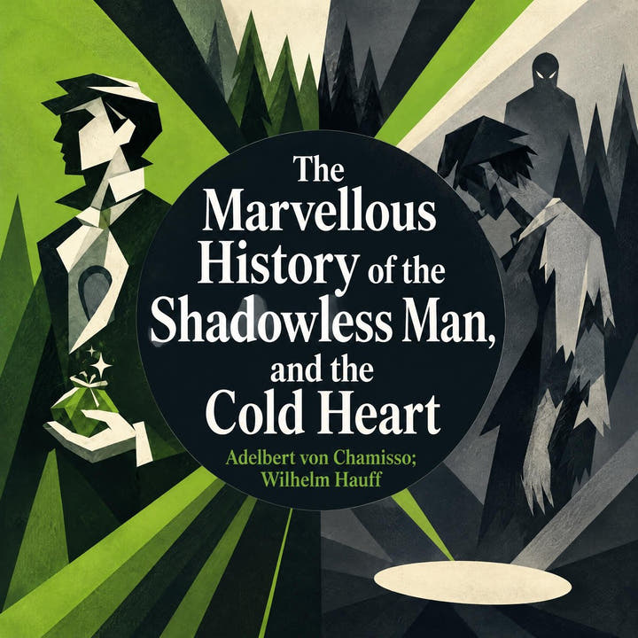 La meravigliosa storia dell’uomo senza ombra e Il cuore freddo, the audiobook cover