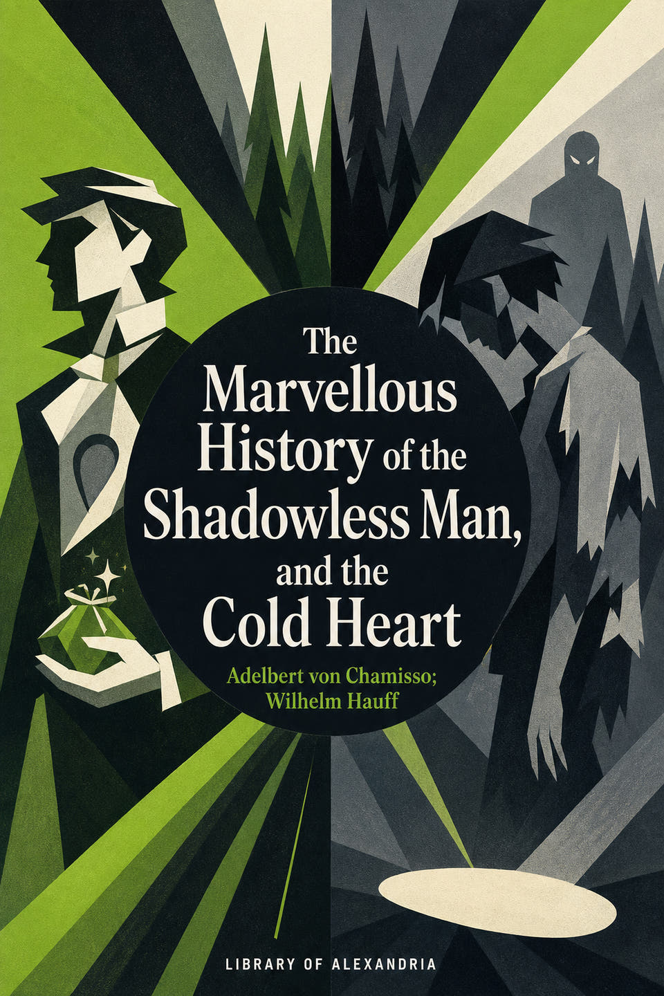 The Marvellous History of the Shadowless Man, and the Cold Heart by Adelbert von Chamisso; Wilhelm Hauff, the cover