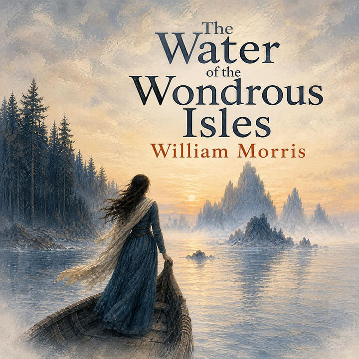 The Water of the Wondrous Isles, the audiobook cover