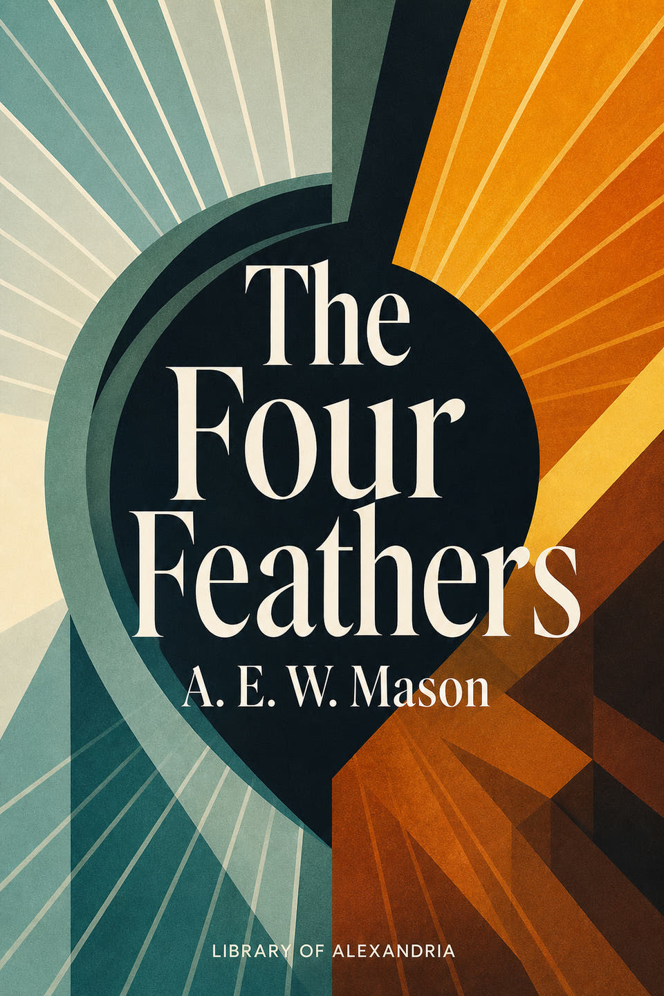 The Four Feathers by A. E. W. Mason, the cover