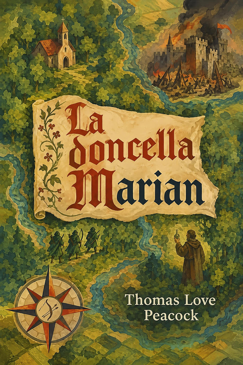 La doncella Marian by Thomas Love Peacock, the cover