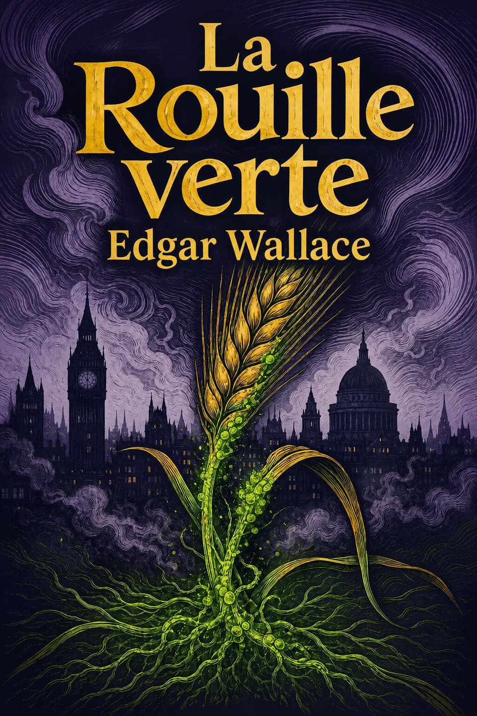 La Rouille verte by Edgar Wallace, the cover