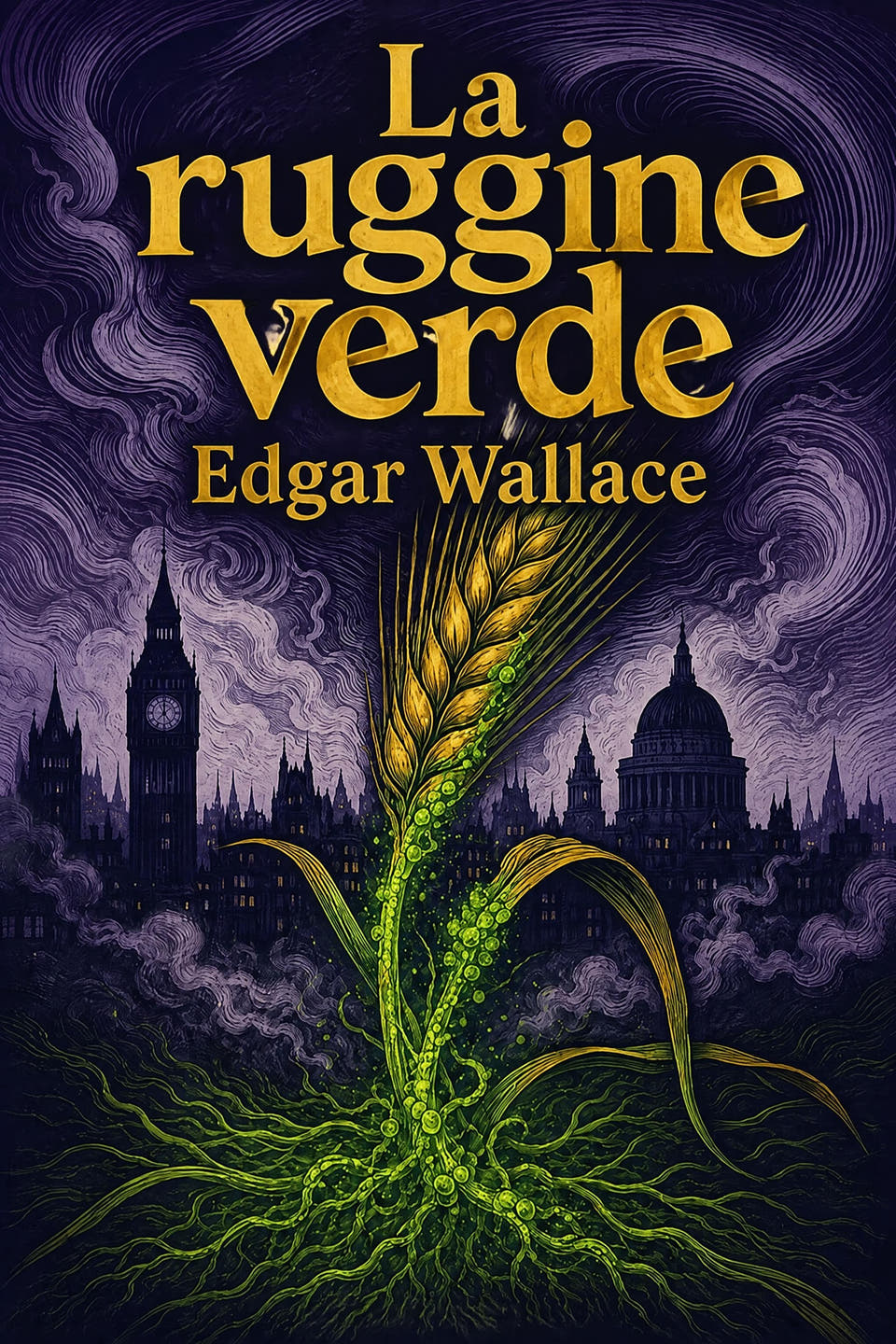 La ruggine verde by Edgar Wallace, the cover