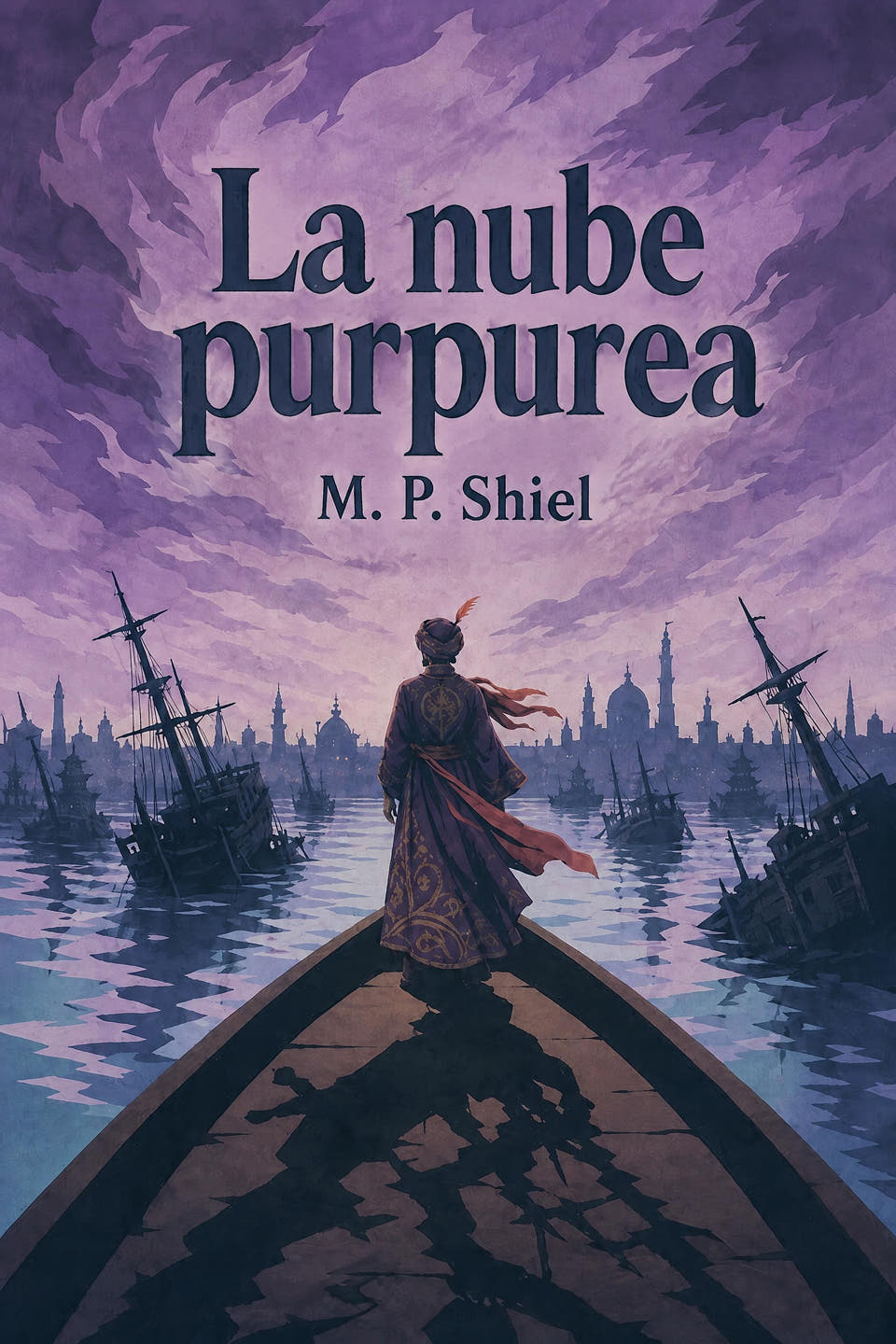 La nube purpurea by M. P. Shiel, the cover