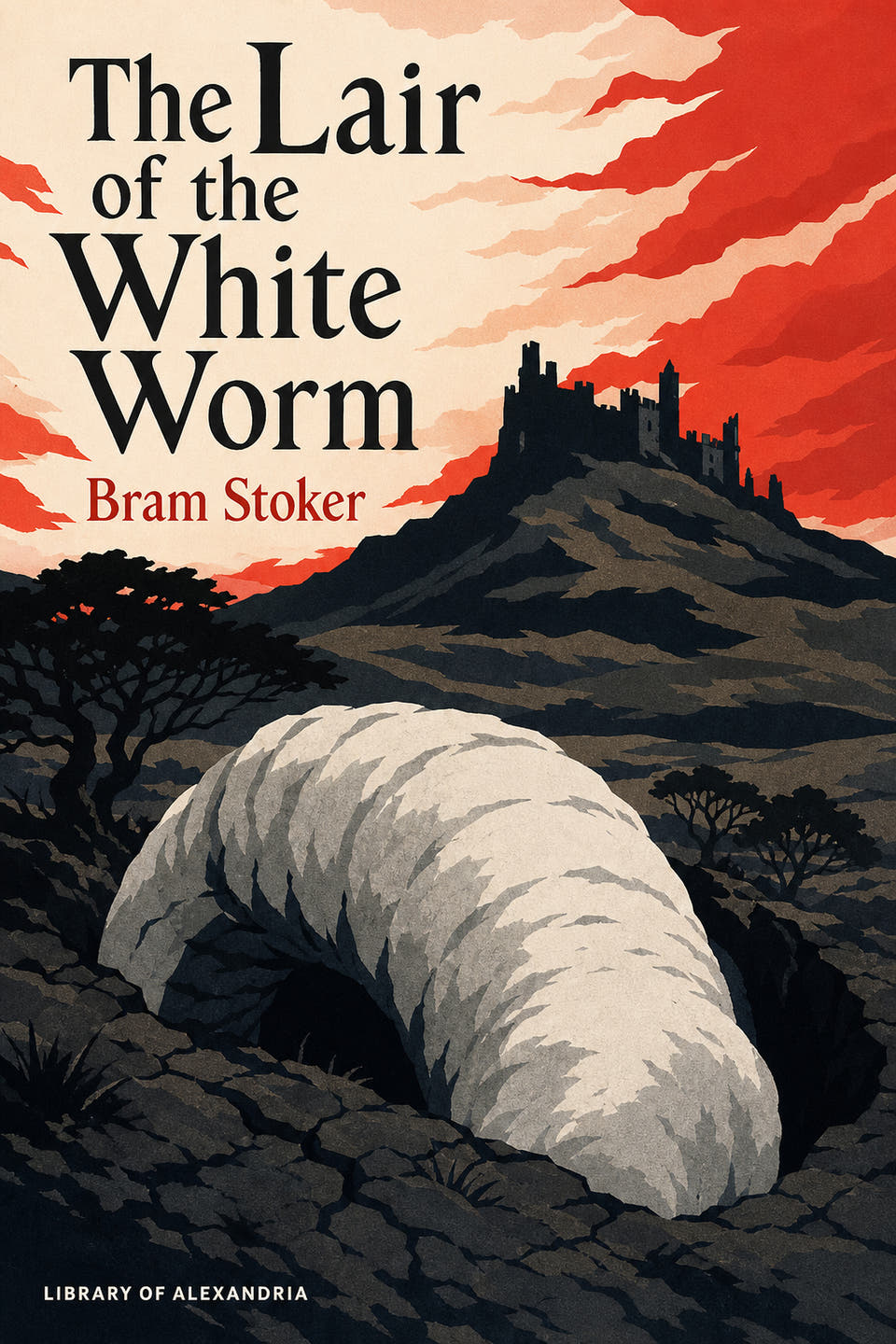 La guarida del Gusano Blanco by Bram Stoker, the cover