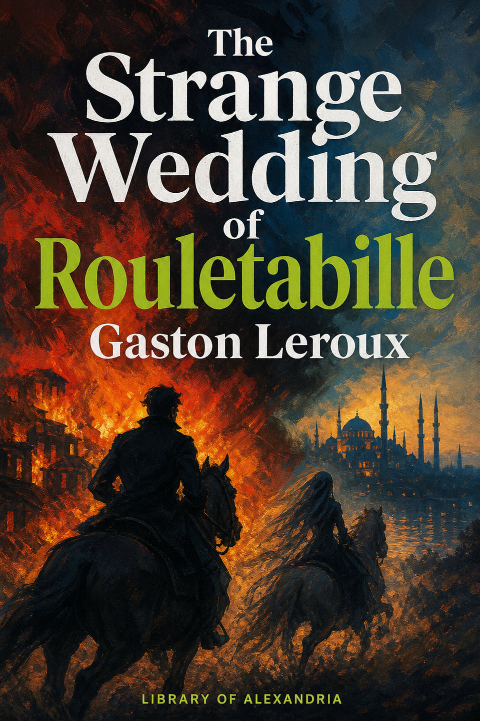 The Strange Wedding of Rouletabille by Gaston Leroux, the cover