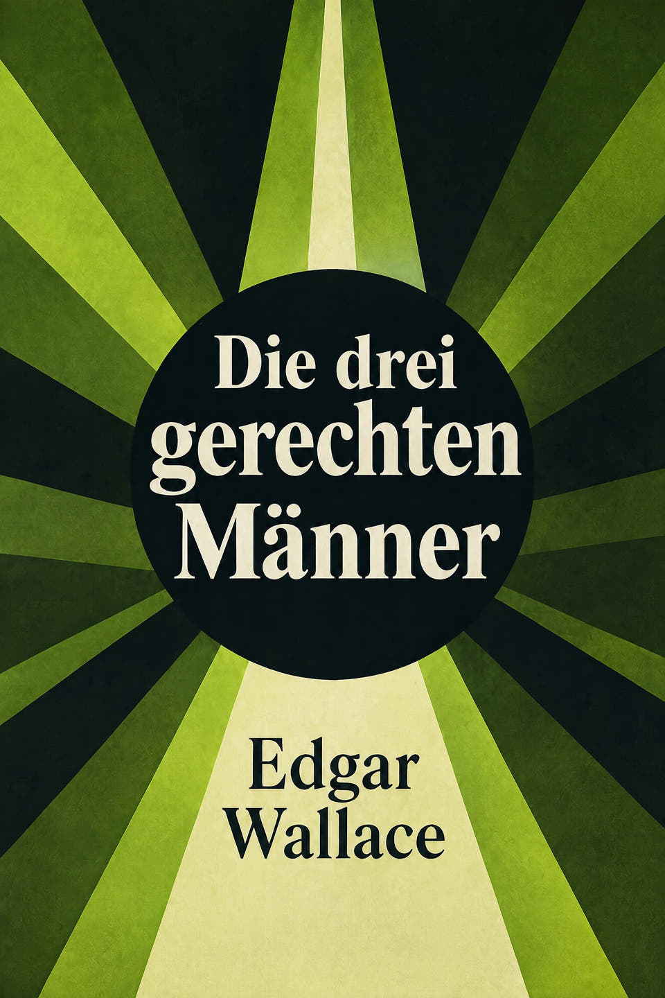 Die drei gerechten Männer by Edgar Wallace, the cover