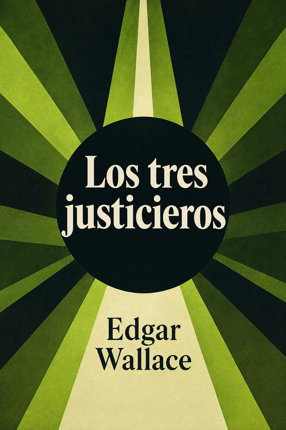 Los tres justicieros by Edgar Wallace, the cover
