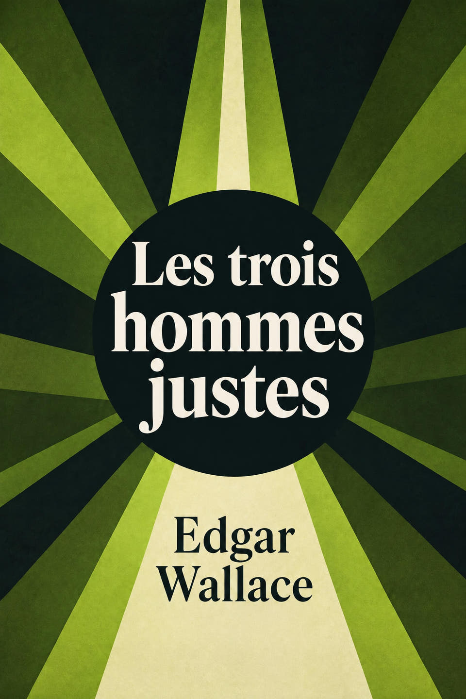 Les trois hommes justes by Edgar Wallace, the cover