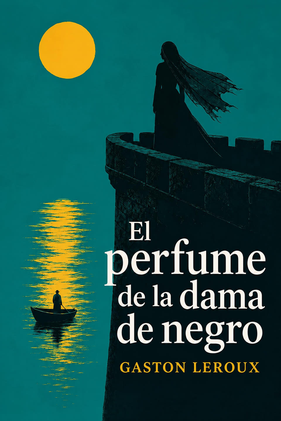 El perfume de la dama de negro by Gaston Leroux, the cover