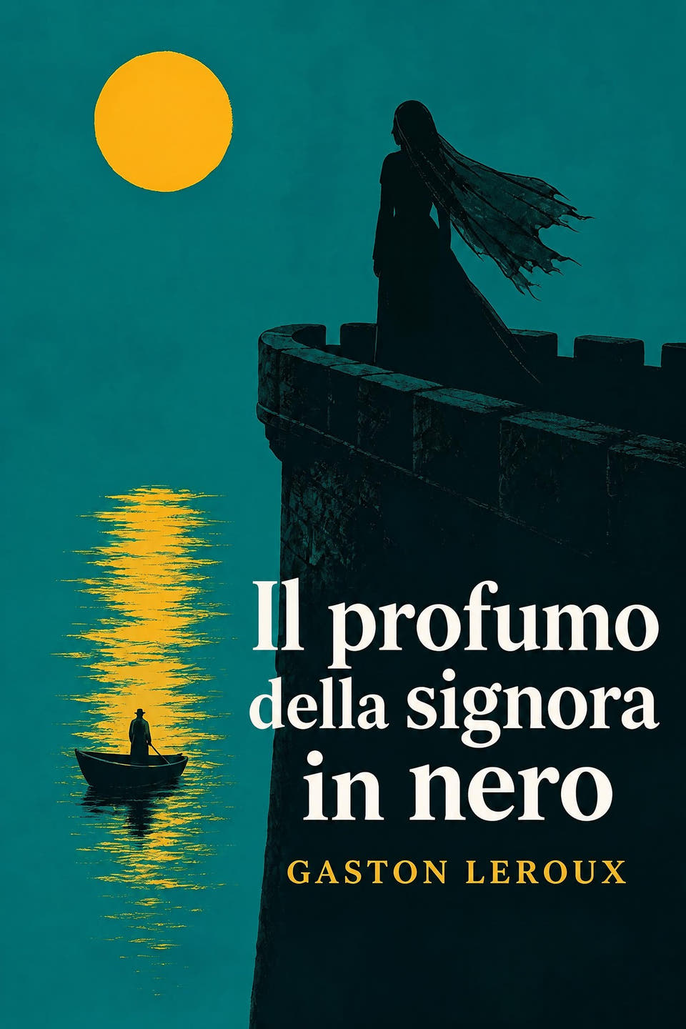 Il profumo della signora in nero by Gaston Leroux, the cover