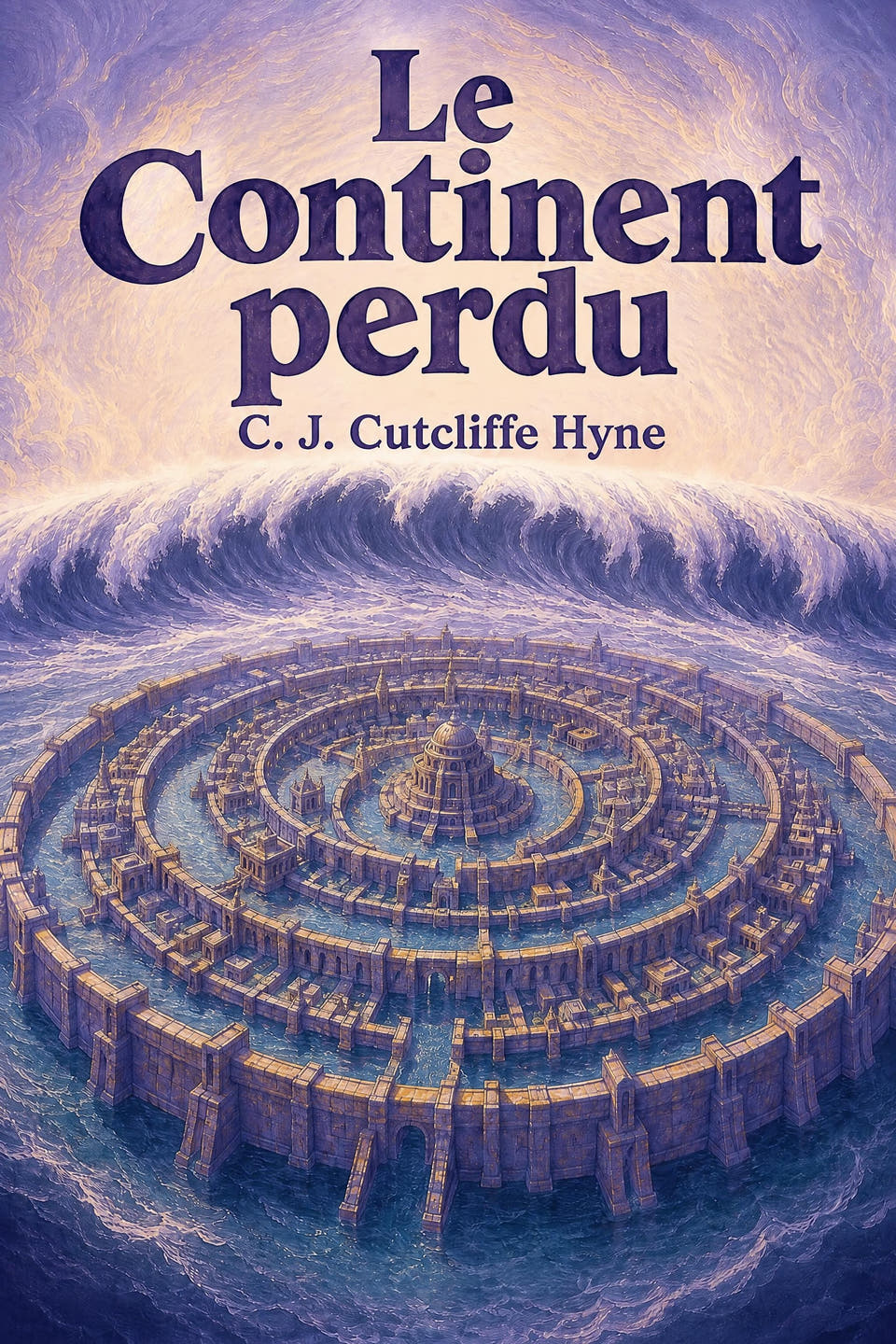 Le Continent perdu by C. J. Cutcliffe Hyne, the cover
