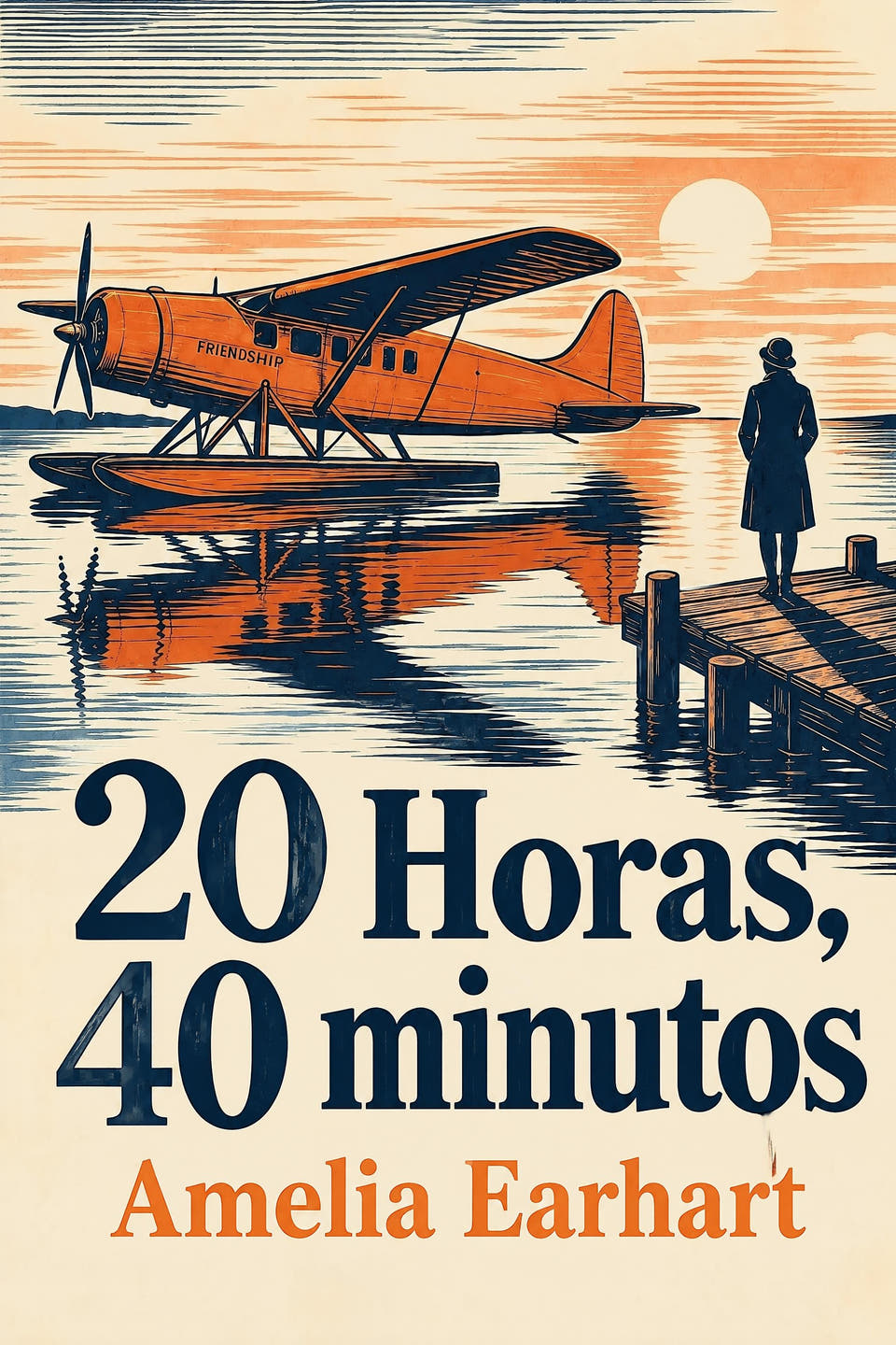 20 Horas, 40 minutos by Amelia Earhart, the cover