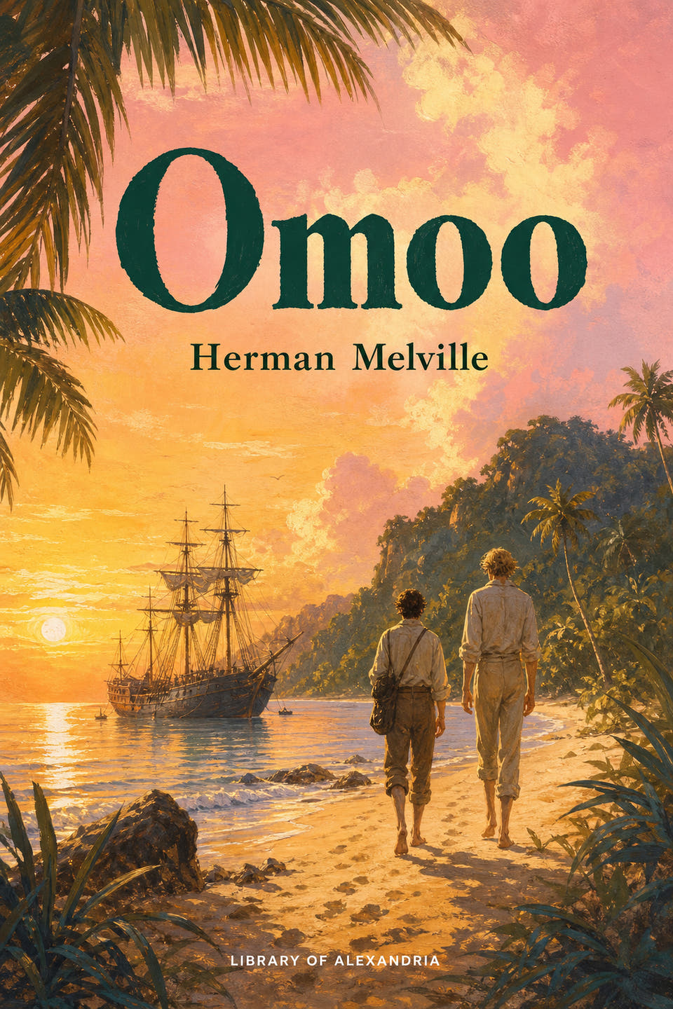 Omoo by Herman Melville, the cover