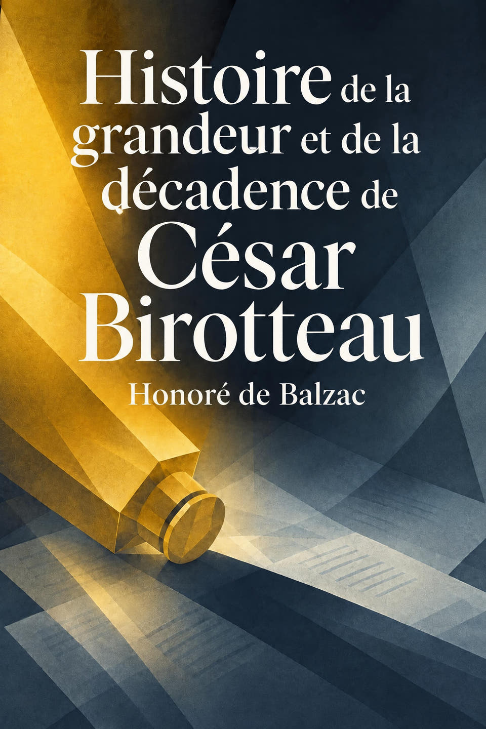 Histoire de la grandeur et de la décadence de César Birotteau by Honoré de Balzac, the cover