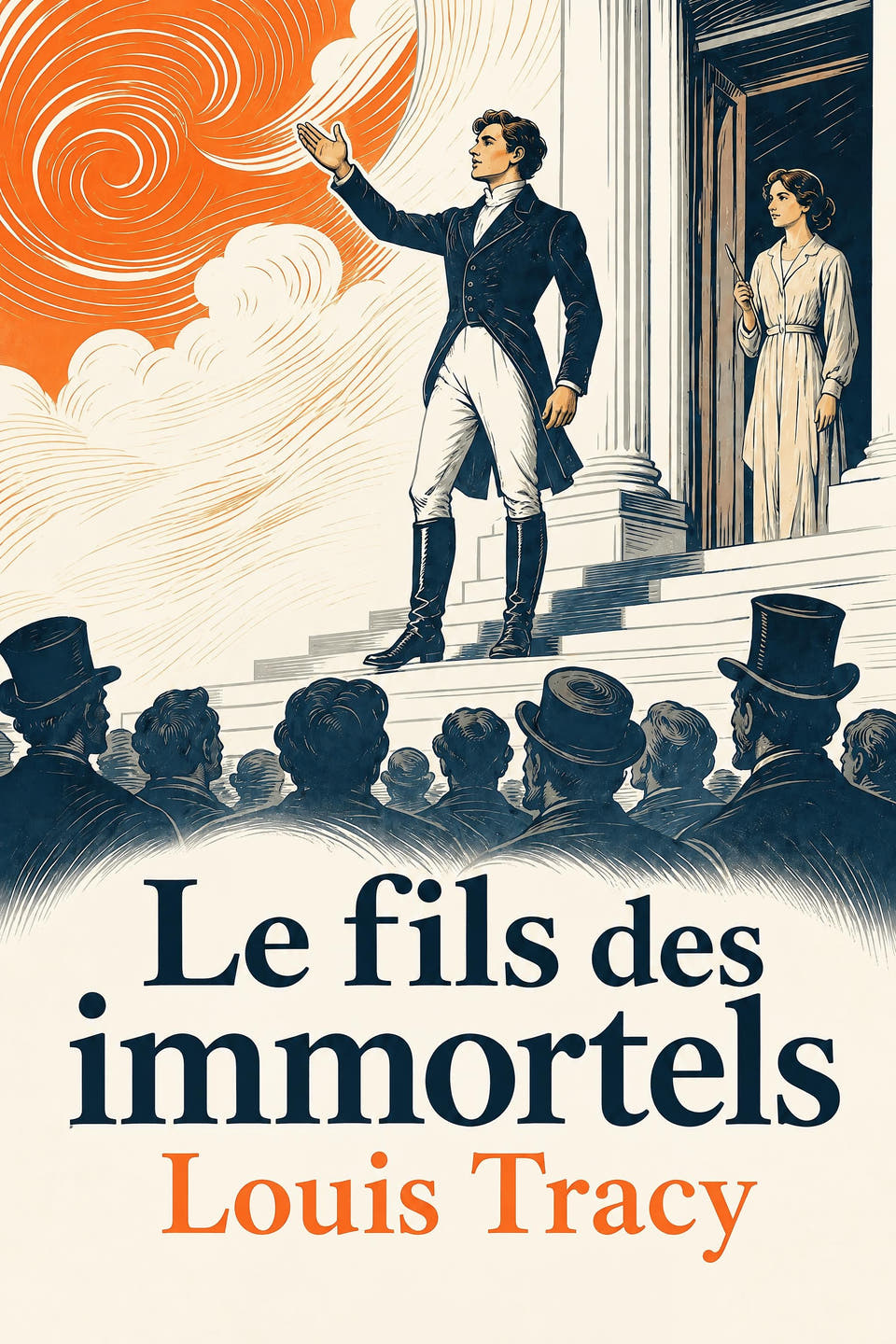 Le fils des immortels by Louis Tracy, the cover