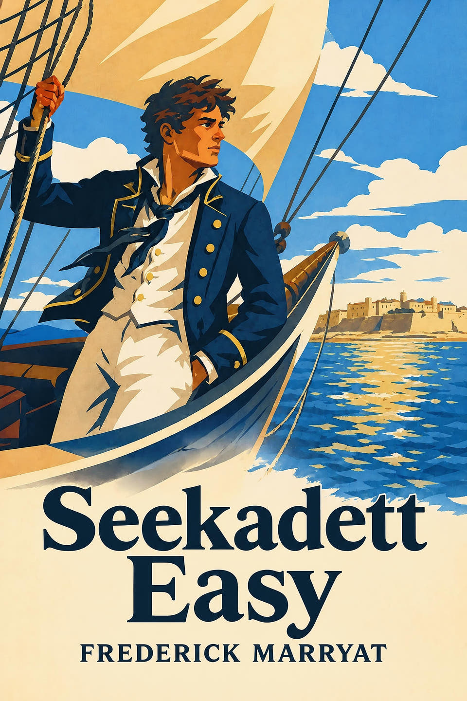 Seekadett Easy by Frederick Marryat, the cover