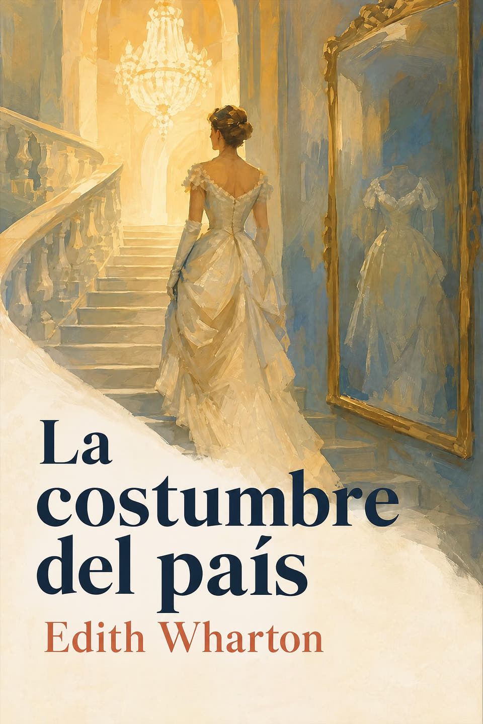 La costumbre del país by Edith Wharton, the cover