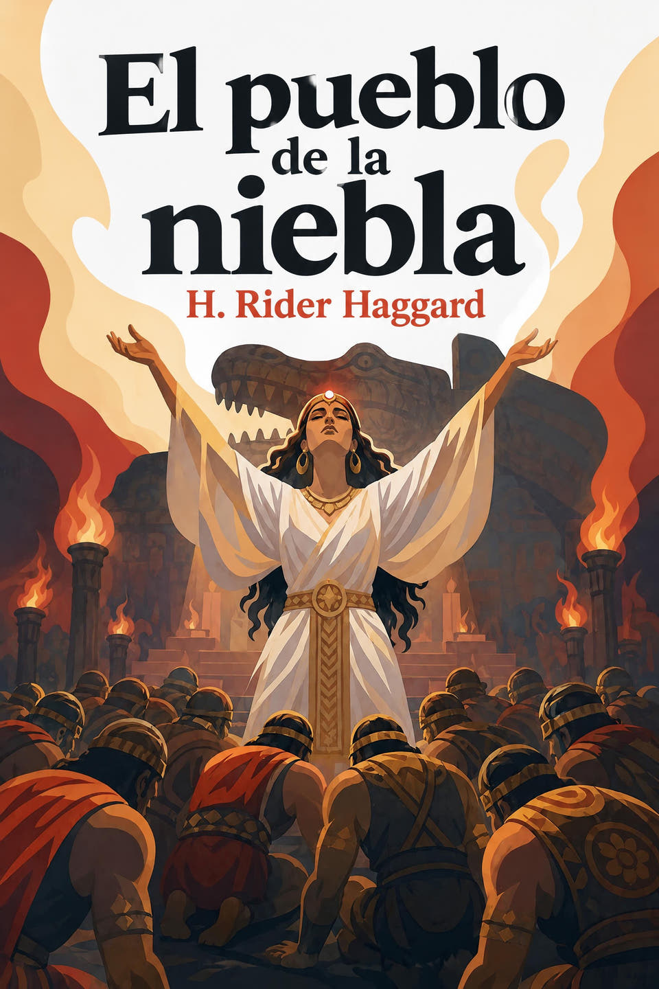 El pueblo de la niebla by H. Rider Haggard, the cover