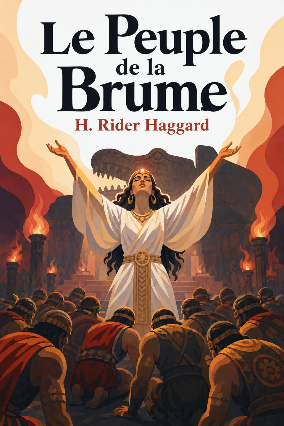 Le Peuple de la Brume by H. Rider Haggard, the cover