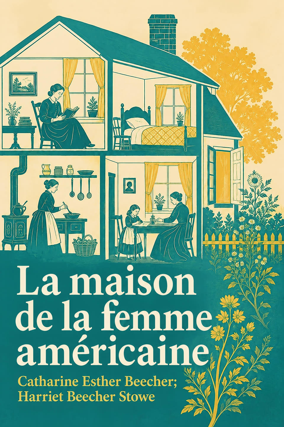 La maison de la femme américaine by Catharine Esther Beecher; Harriet Beecher Stowe, the cover