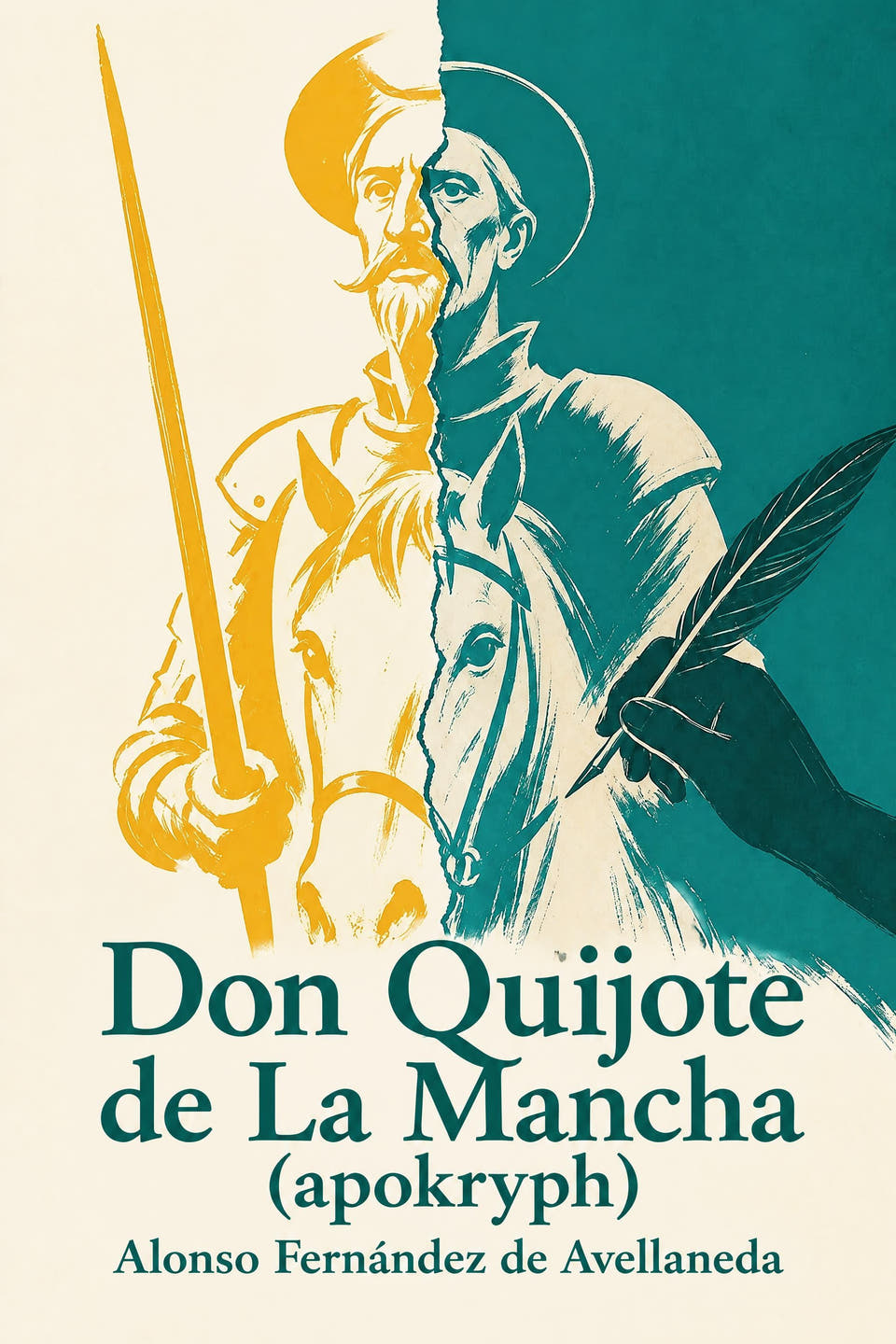 Don Quijote de La Mancha (apokryph) by Alonso Fernández de Avellaneda, the cover