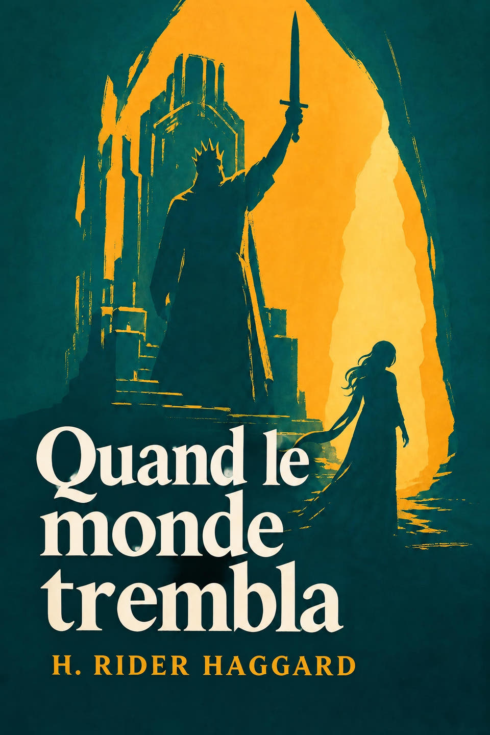 Quand le monde trembla by H. Rider Haggard, the cover
