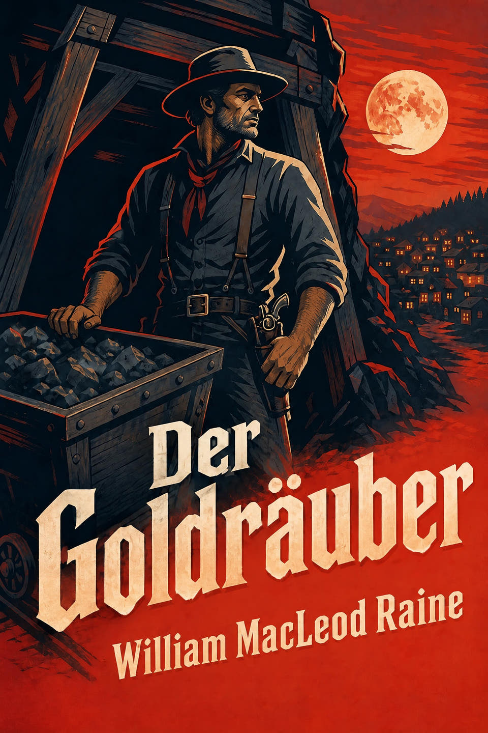 Der Goldräuber by William MacLeod Raine, the cover
