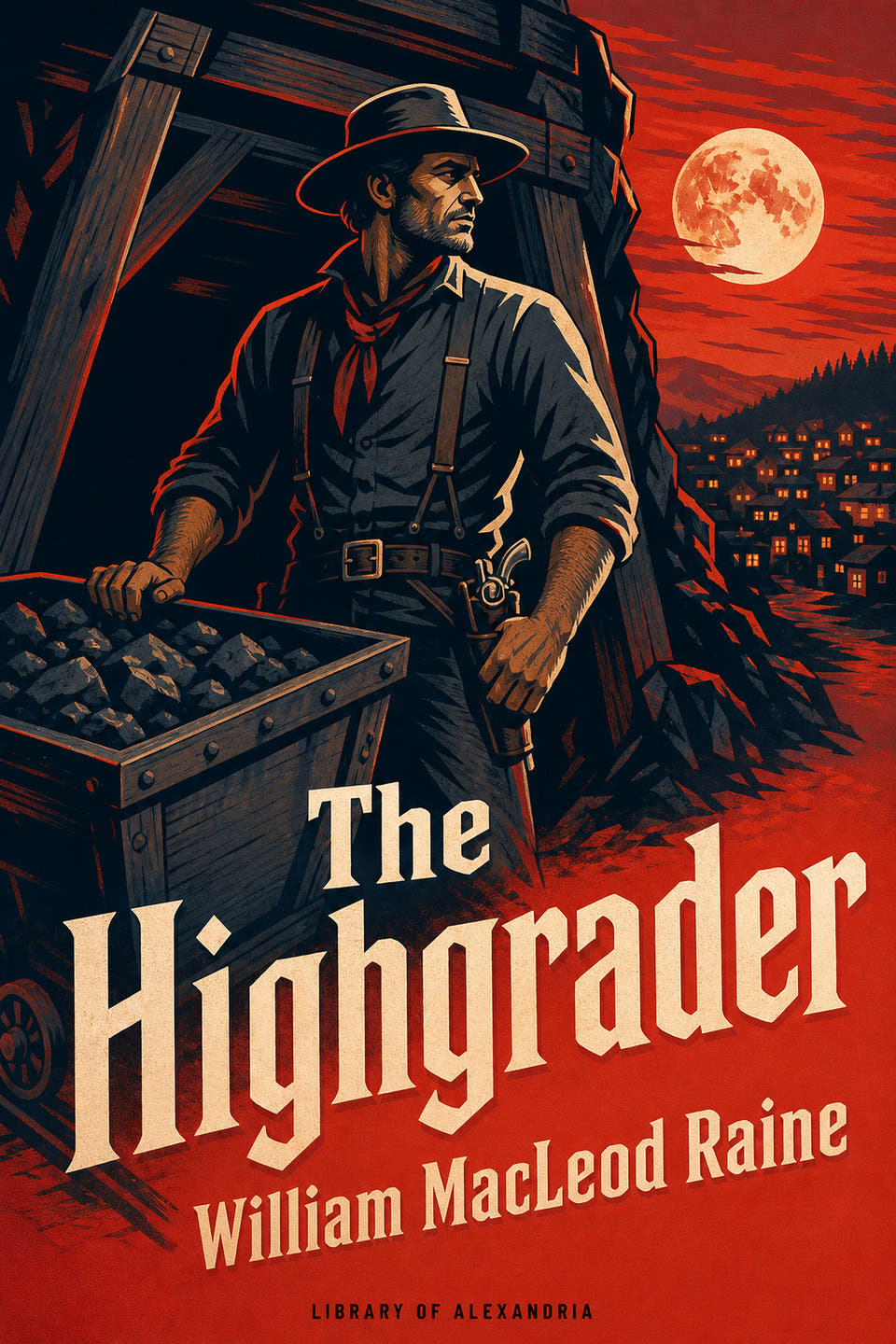 The Highgrader by William MacLeod Raine, the cover