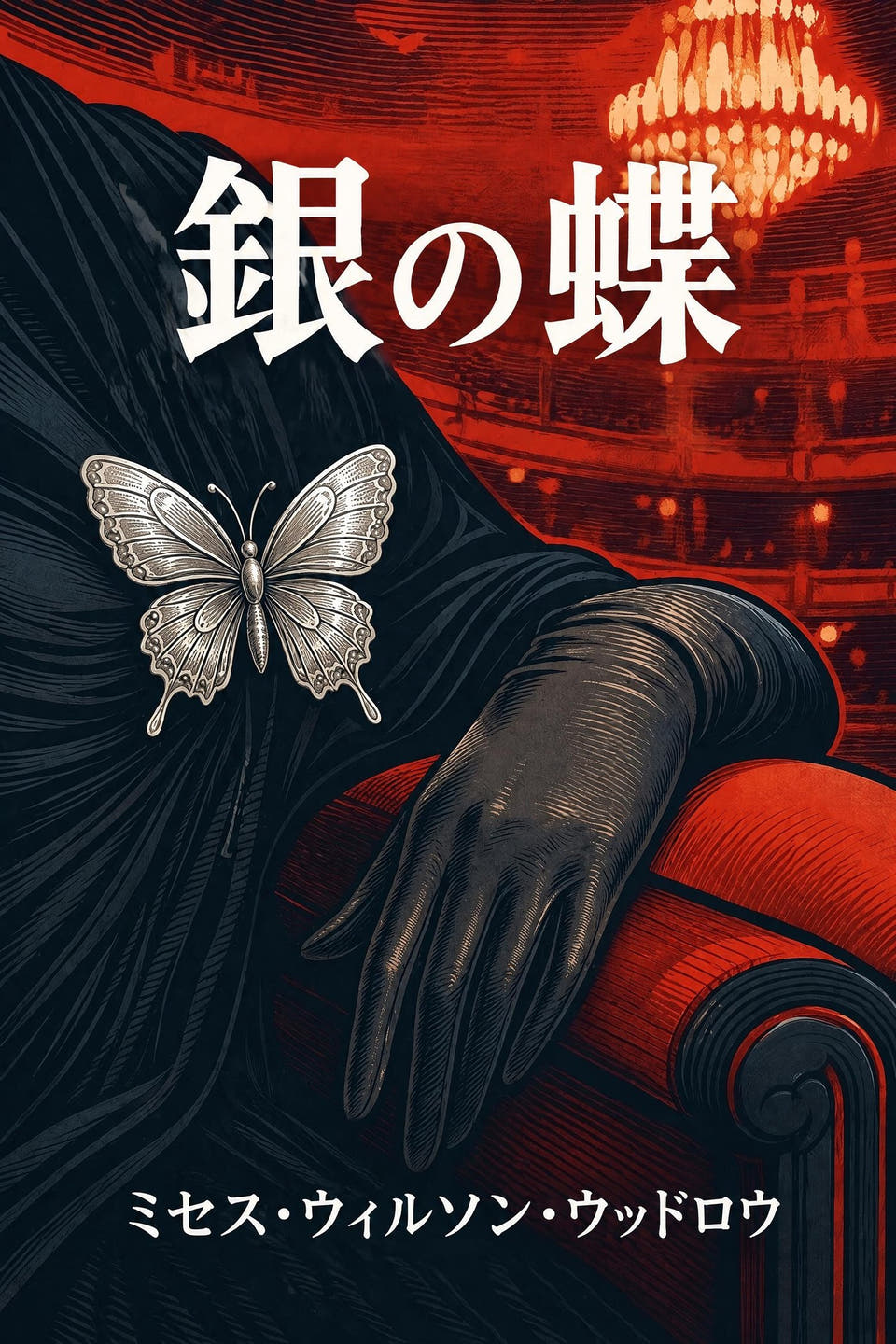 ミセス・ウィルソン・ウッドロウ著『銀の蝶』の表紙