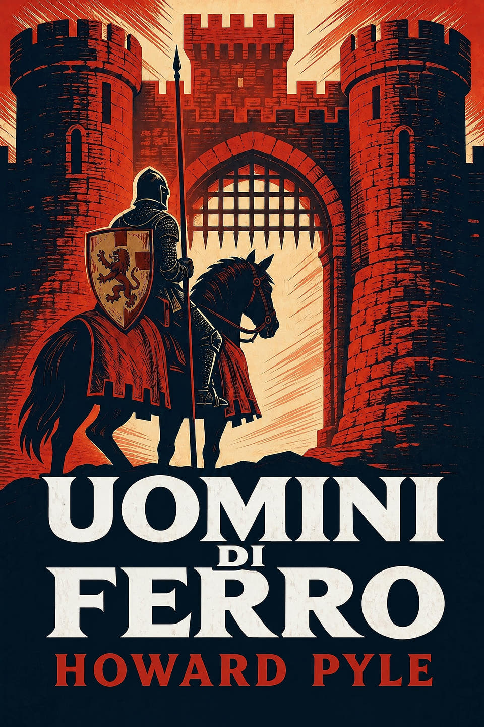 Uomini di ferro by Howard Pyle, the cover