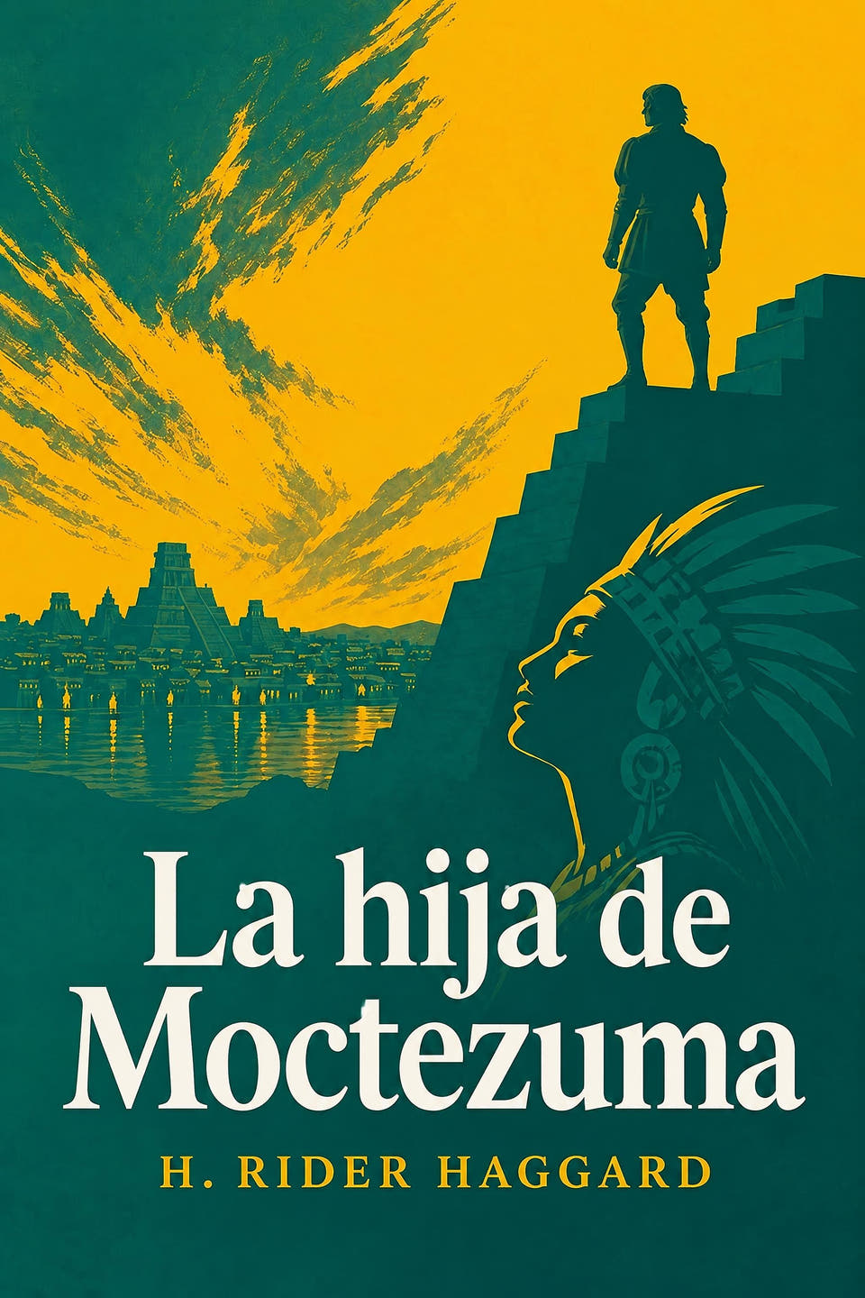 La hija de Moctezuma by H. Rider Haggard, the cover