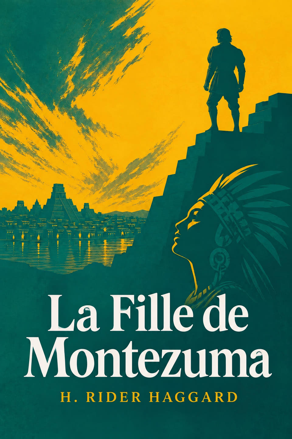 La Fille de Montezuma by H. Rider Haggard, the cover