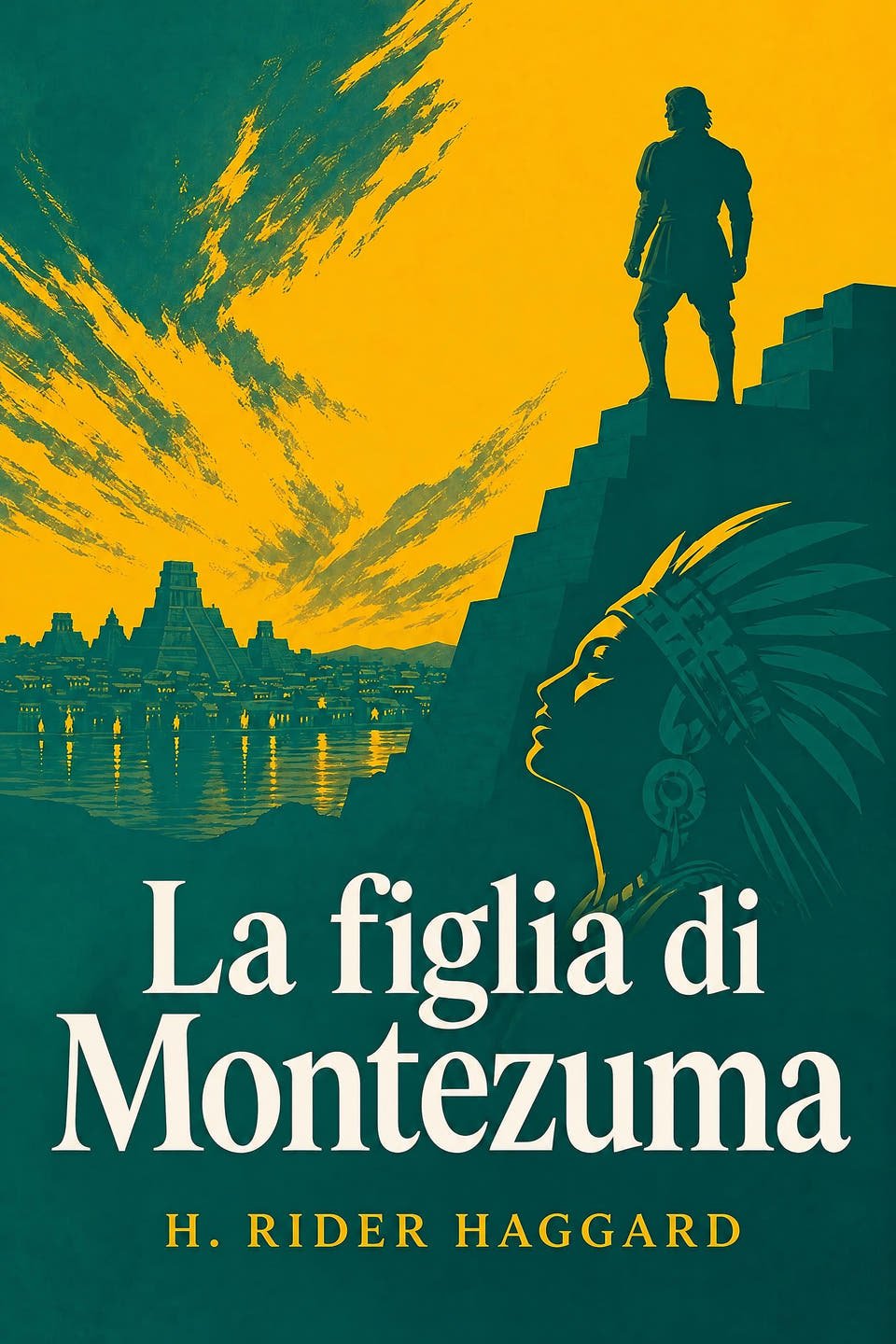 La figlia di Montezuma by H. Rider Haggard, the cover