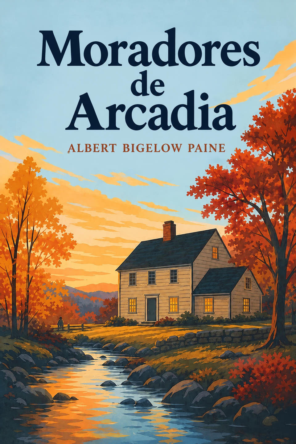 Moradores de Arcadia by Albert Bigelow Paine, the cover