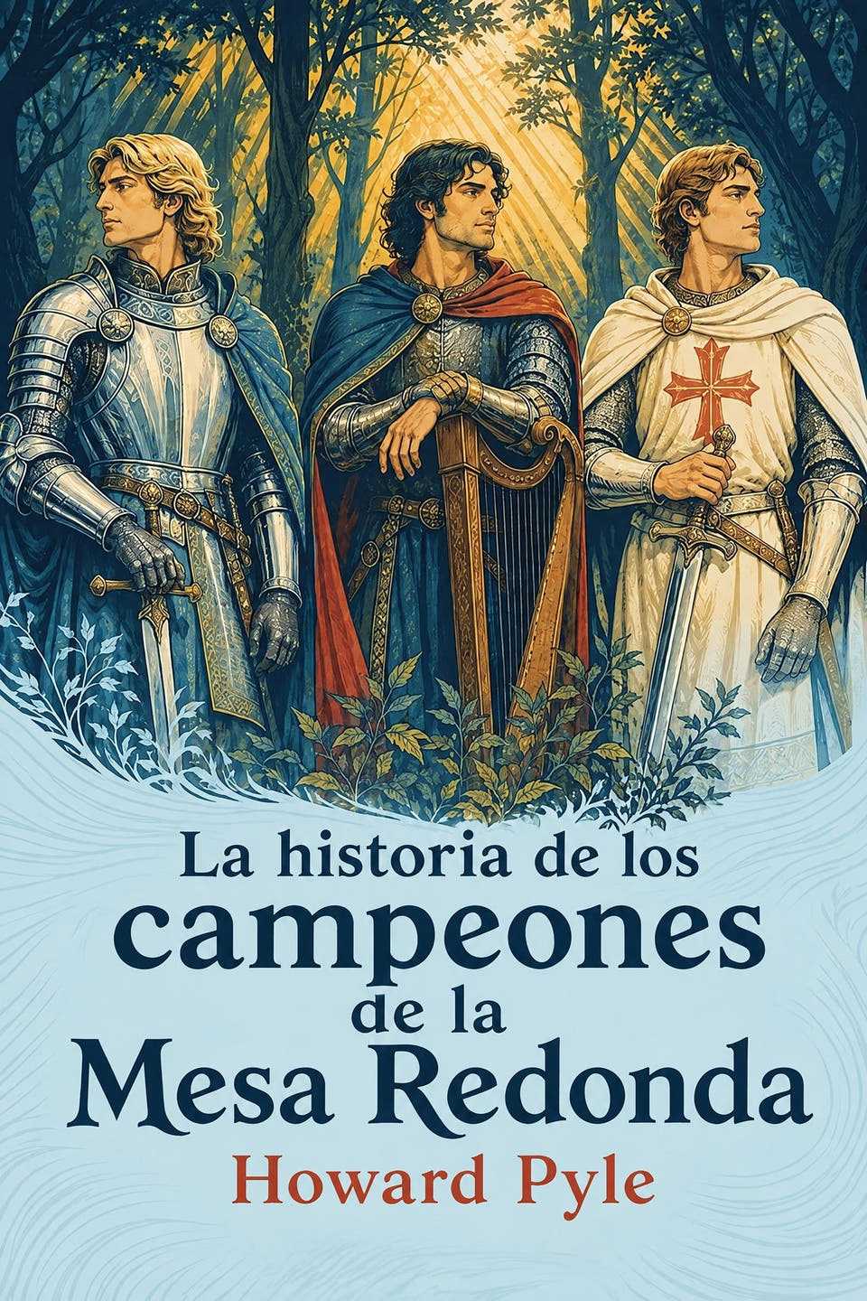 Portada de La historia de los campeones de la Mesa Redonda, de Howard Pyle