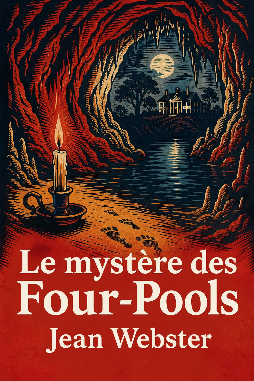 Le mystère des Four-Pools by Jean Webster, the cover