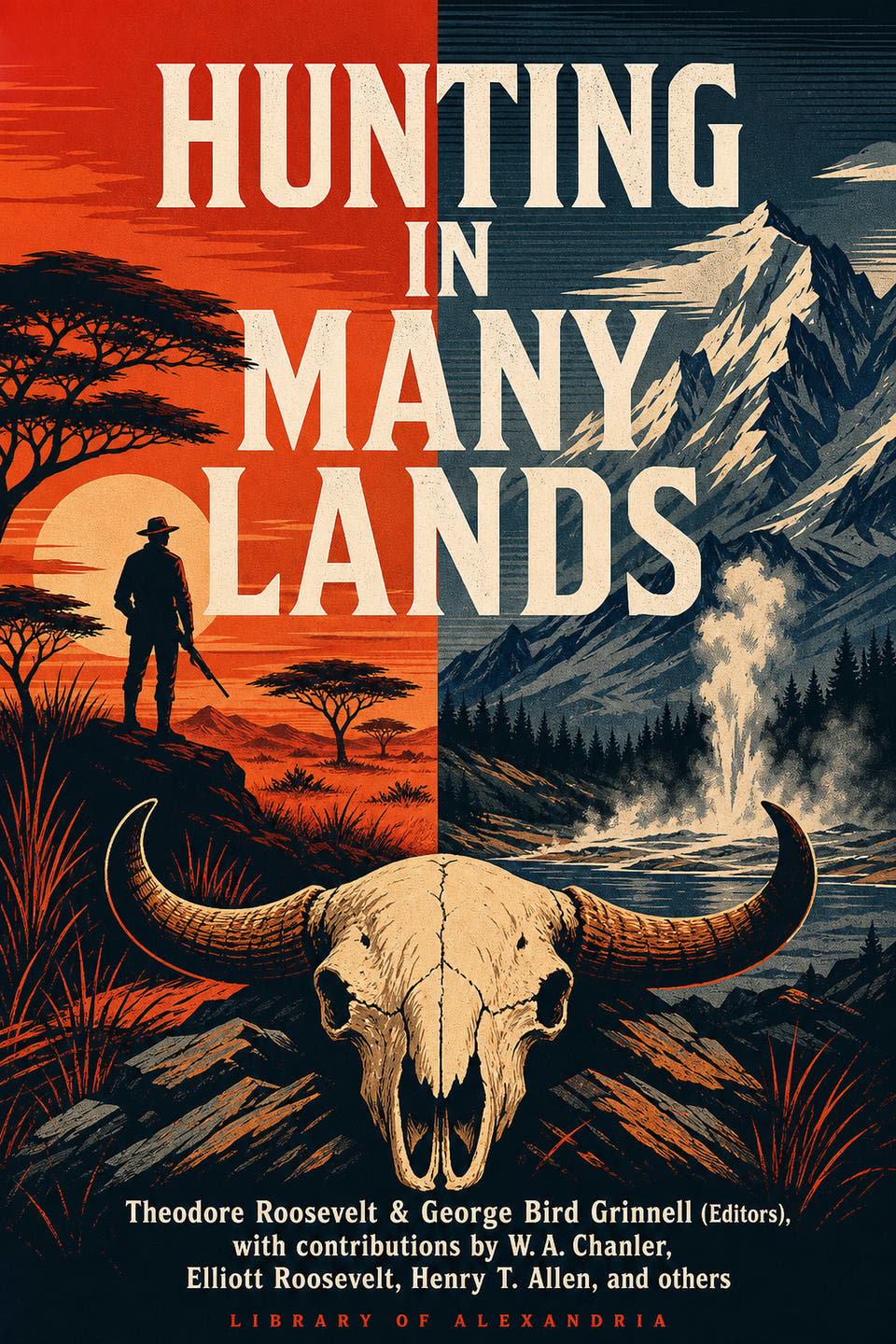 Hunting in Many Lands by Theodore Roosevelt (editor); George Bird Grinnell (editor), the cover